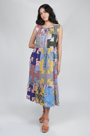 Victor Sleeveless Dress | Vintage 1930's Spiderweb Quilt Top | Medium