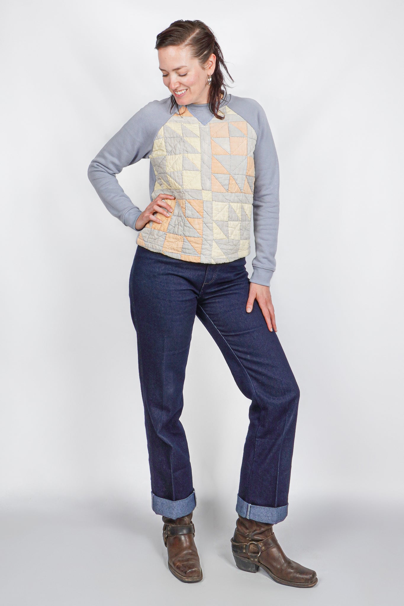 Sierra Sweatshirt | Vintage Quilt | Medium