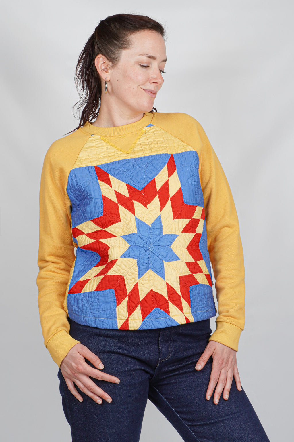 Sierra Sweatshirt | Vintage Lone Star Quilt | Medium