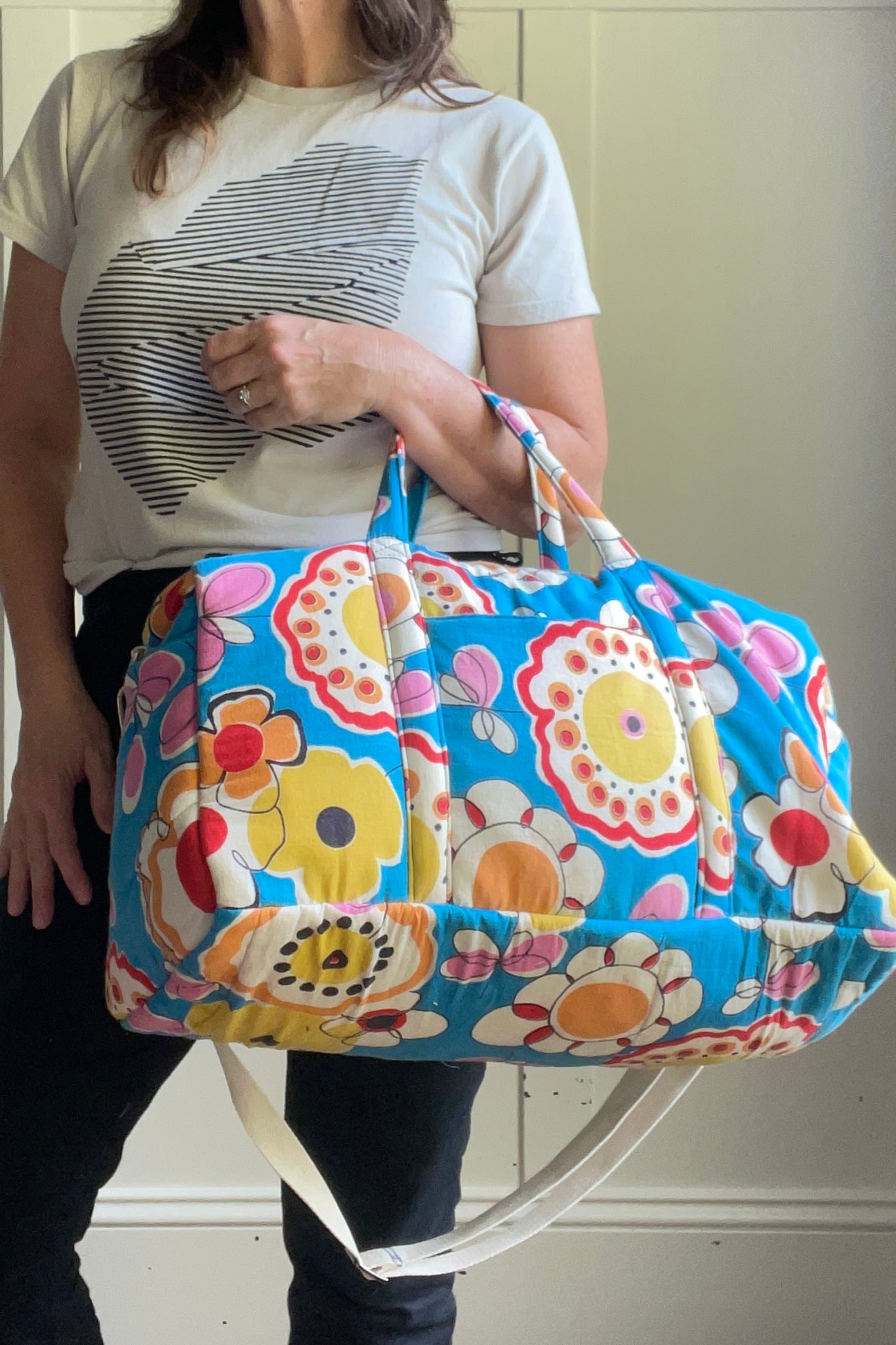 Studio Rework Duffel Bag | Floral Vintage Sleeping Bag