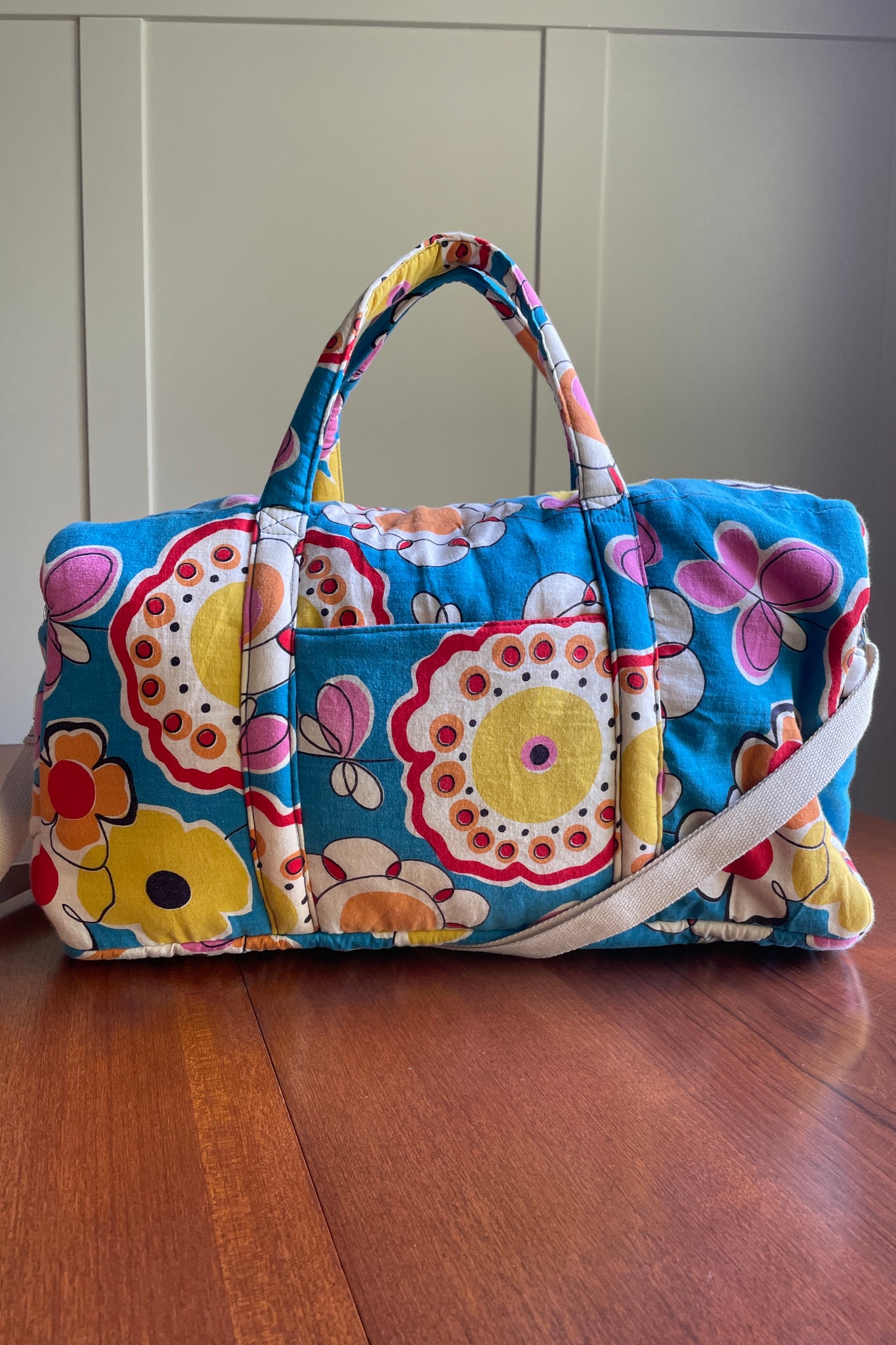 Studio Rework Duffel Bag | Floral Vintage Sleeping Bag