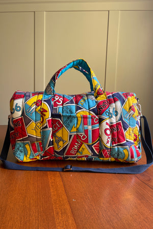 Studio Rework Duffel Bag | Travel Signage Vintage Sleeping Bag