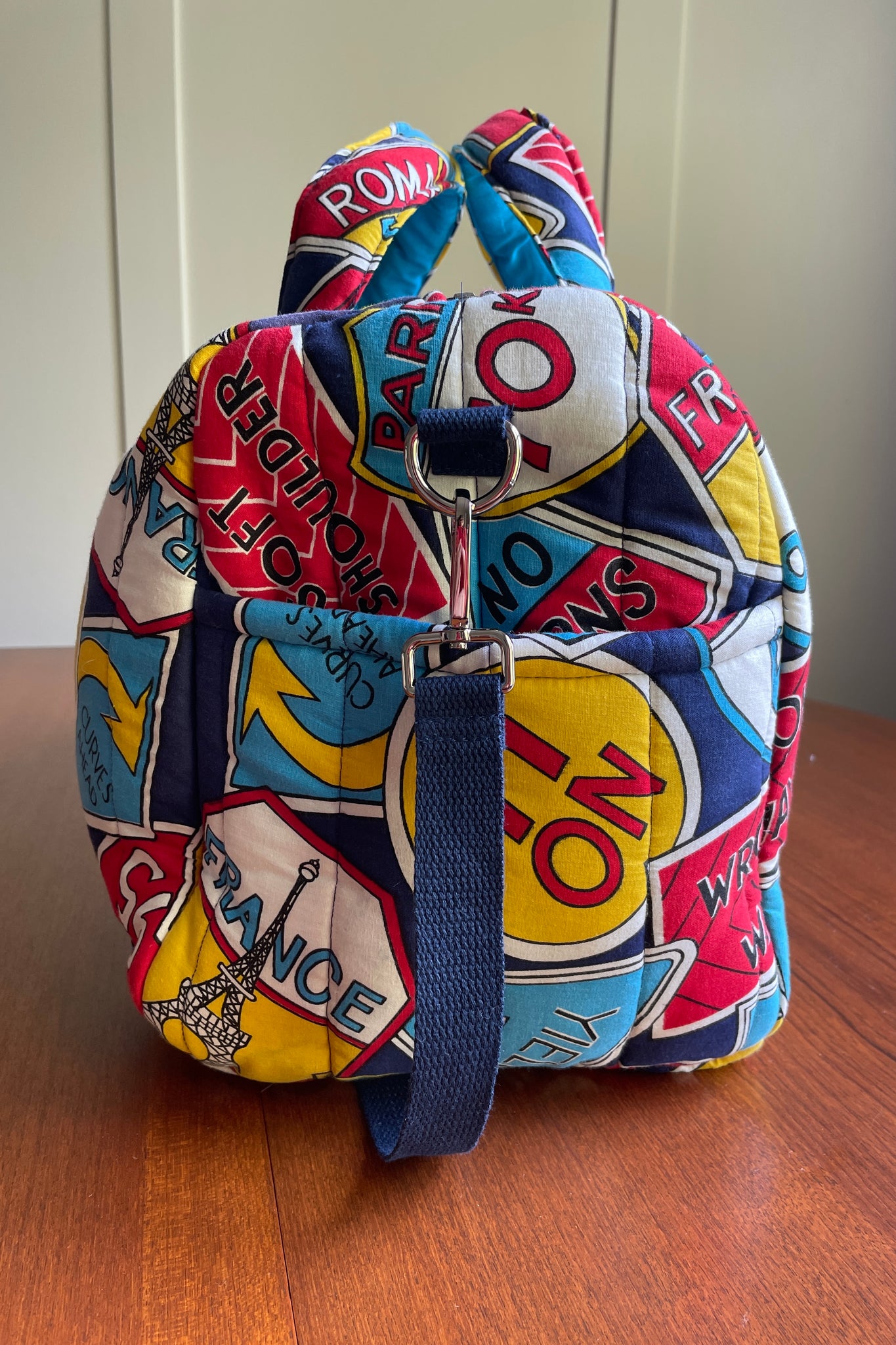 Studio Rework Duffel Bag | Travel Signage Vintage Sleeping Bag