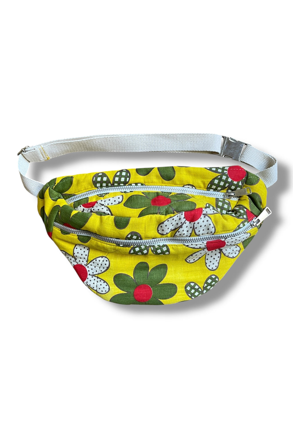 Studio Rework Bum Bag | Gingham Floral Vintage Sleeping Bag