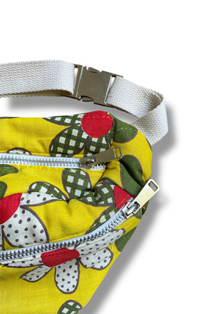 Studio Rework Bum Bag | Gingham Floral Vintage Sleeping Bag