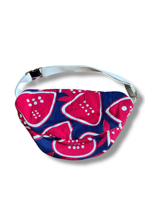 Studio Rework Bum Bag | Graphic Strawberry Vintage Sleeping Bag