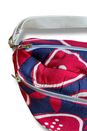 Studio Rework Bum Bag | Graphic Strawberry Vintage Sleeping Bag