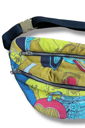Studio Rework Bum Bag | Drag Strip Vintage Sleeping Bag