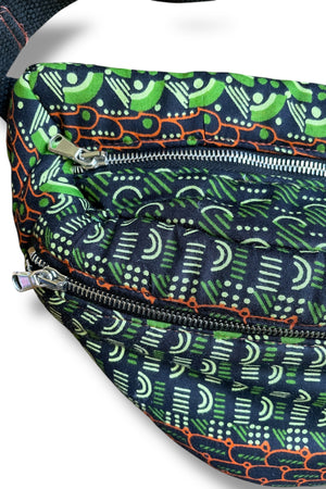 Studio Rework Bum Bag | Geometric Vintage Sleeping Bag