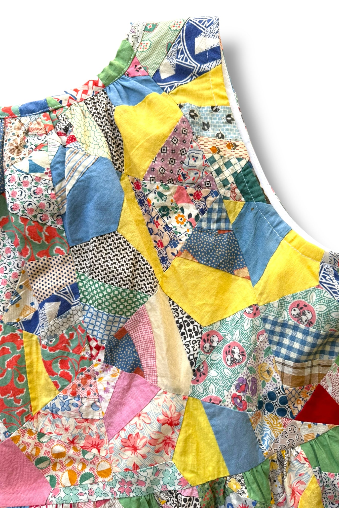Victor Sleeveless Dress | Vintage 1930's Spiderweb Quilt Top | Medium