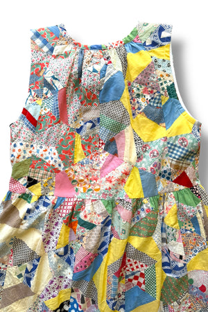 Victor Sleeveless Dress | Vintage 1930's Spiderweb Quilt Top | Medium