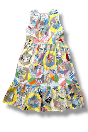 Victor Sleeveless Dress | Vintage 1930's Spiderweb Quilt Top | Medium