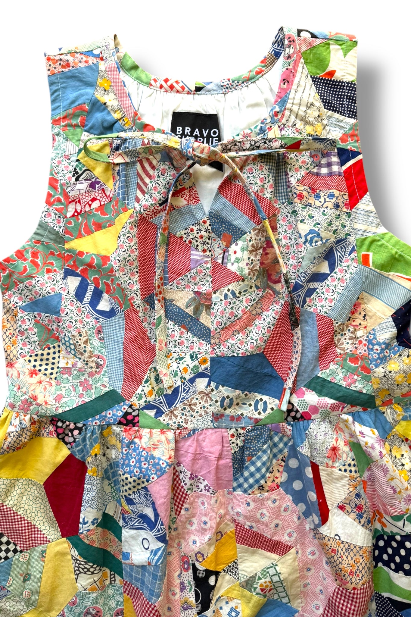 Victor Sleeveless Dress | Vintage 1930's Spiderweb Quilt Top | Medium