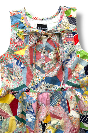 Victor Sleeveless Dress | Vintage 1930's Spiderweb Quilt Top | Medium