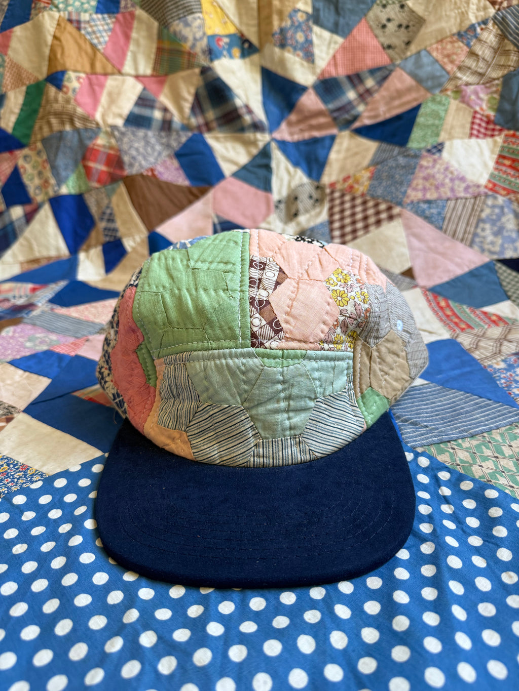 Lower Park x Bravo Charlie | Five Panel Hat | Vintage Quilt