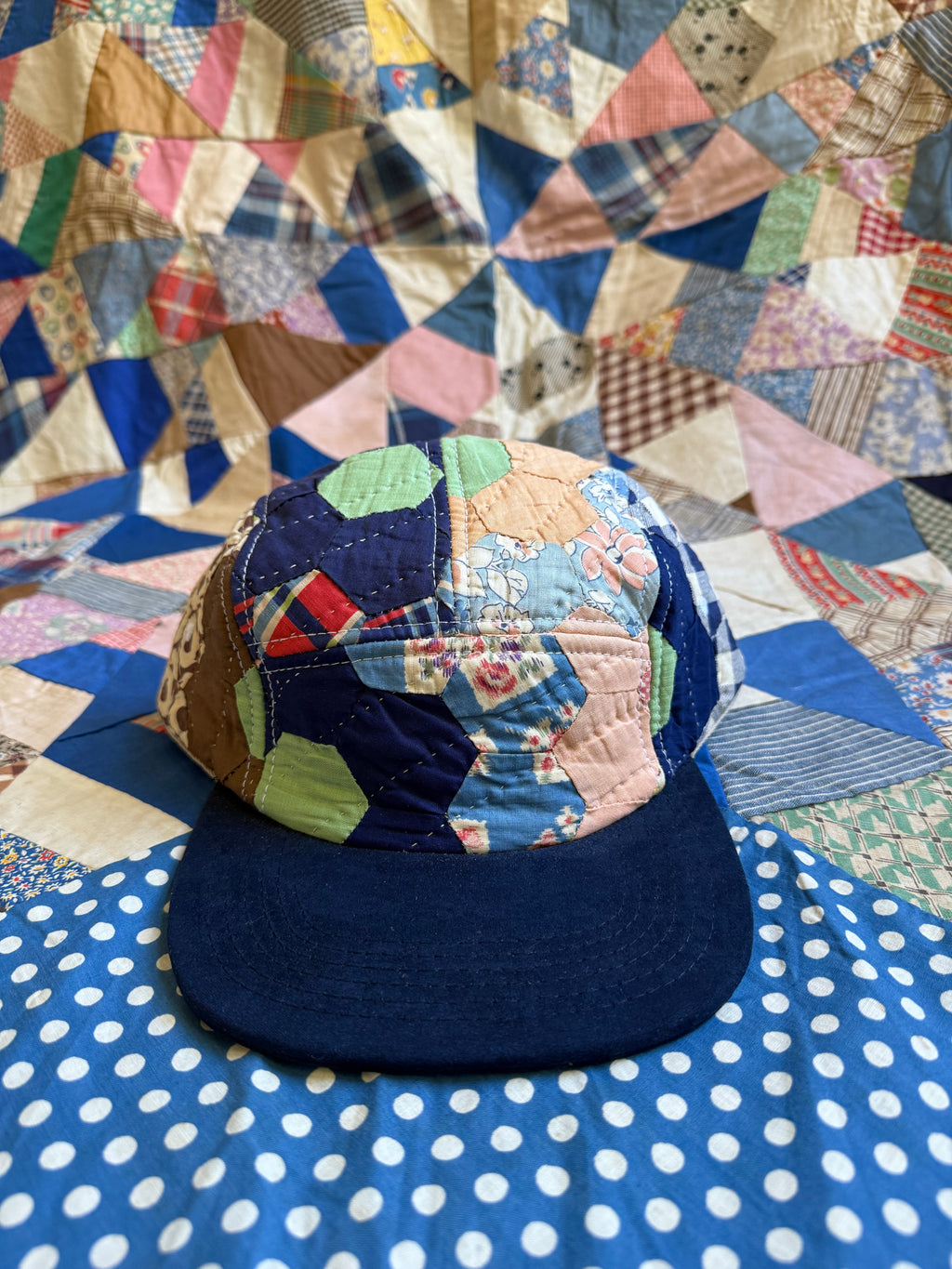 Lower Park x Bravo Charlie | Five Panel Hat | Vintage Quilt