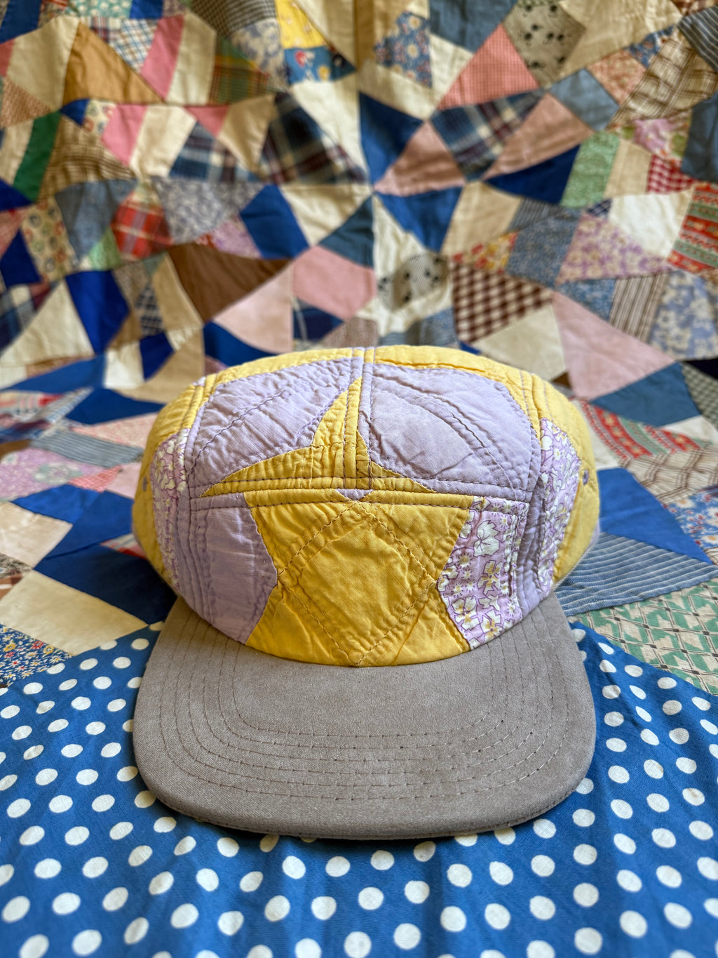 Lower Park x Bravo Charlie | Five Panel Hat | Vintage Quilt