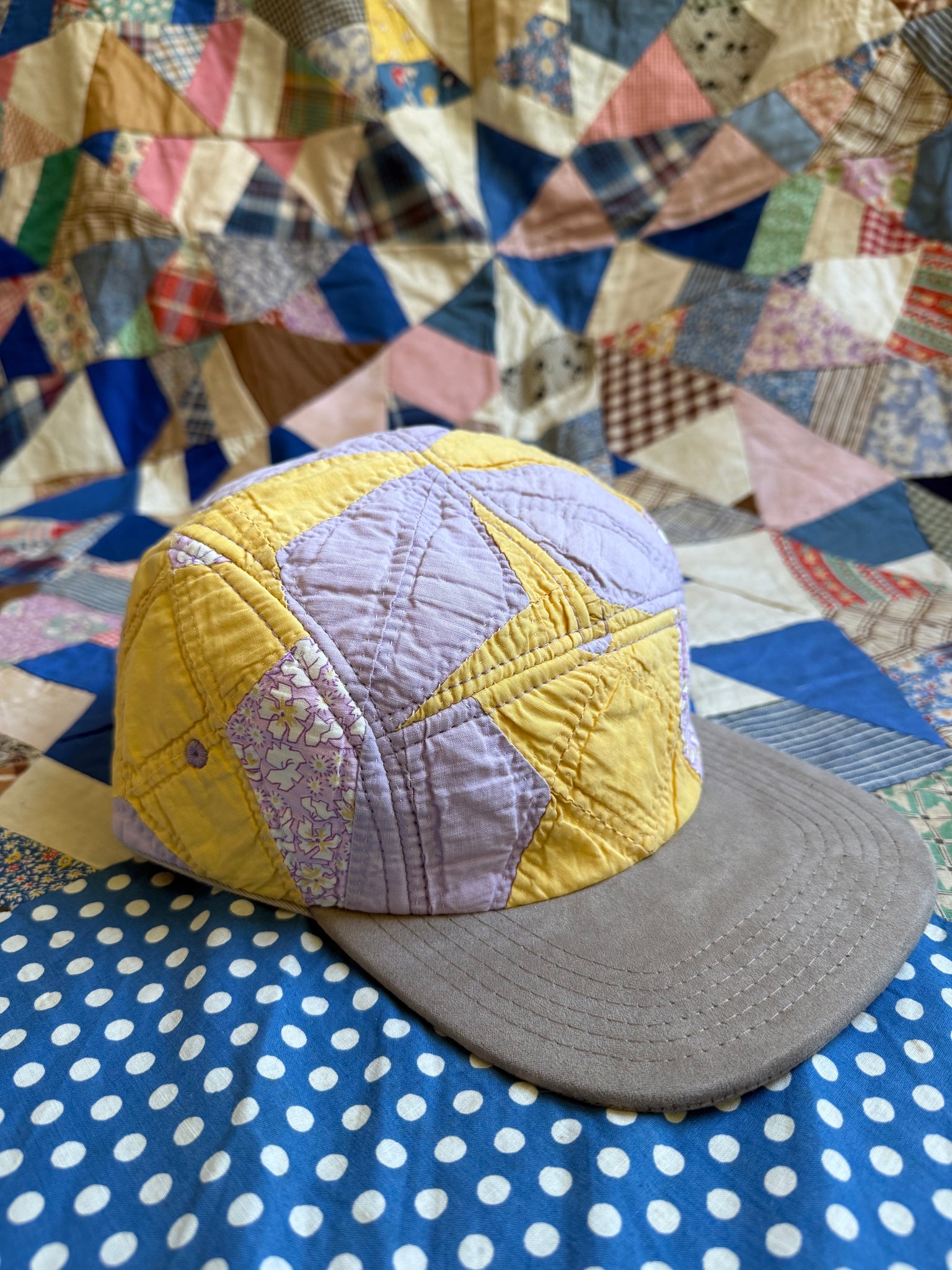 Lower Park x Bravo Charlie | Five Panel Hat | Vintage Quilt