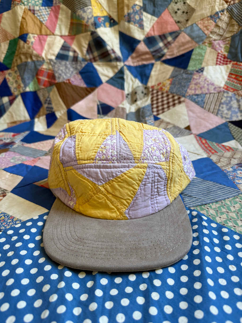 Lower Park x Bravo Charlie | Five Panel Hat | Vintage Quilt