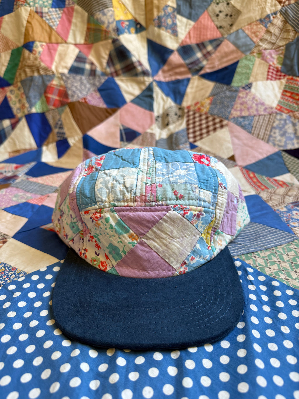 Lower Park x Bravo Charlie | Five Panel Hat | Vintage Quilt