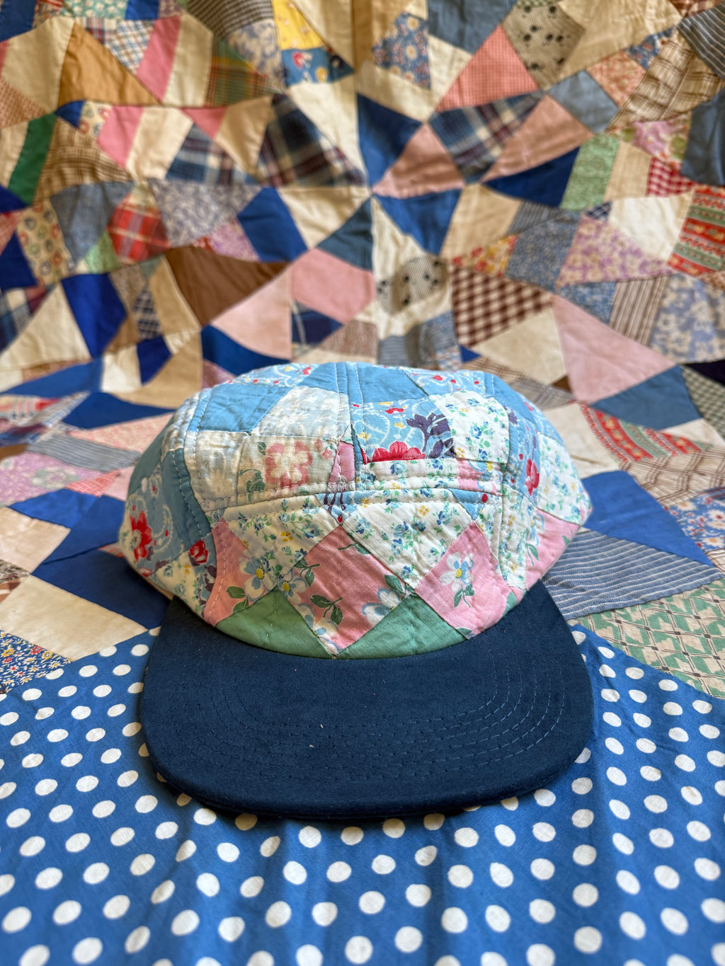 Lower Park x Bravo Charlie | Five Panel Hat | Vintage Quilt