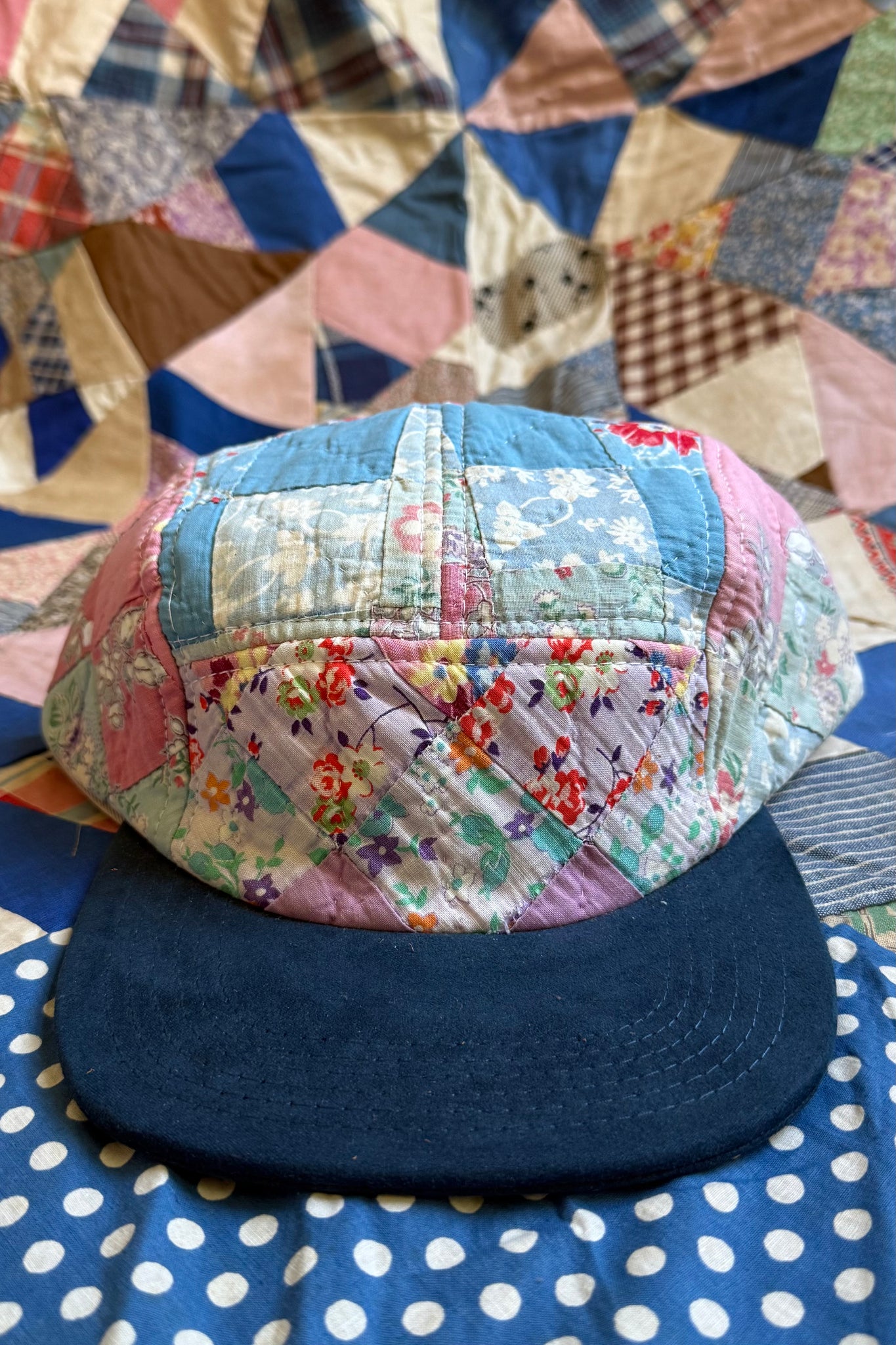 Lower Park x Bravo Charlie | Five Panel Hat | Vintage Quilt