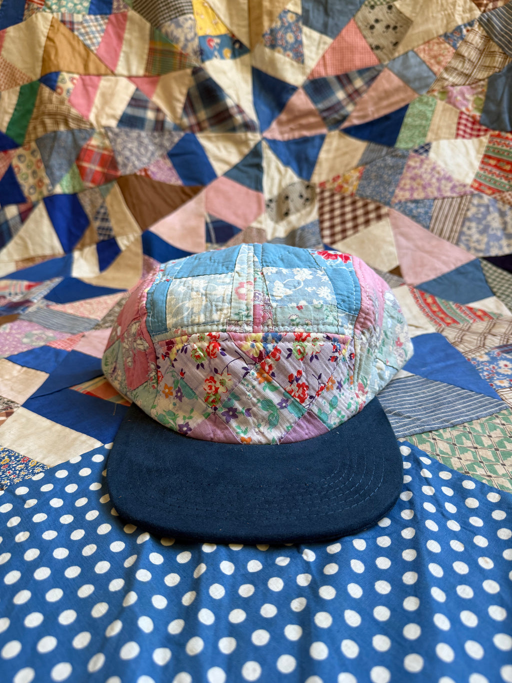 Lower Park x Bravo Charlie | Five Panel Hat | Vintage Quilt