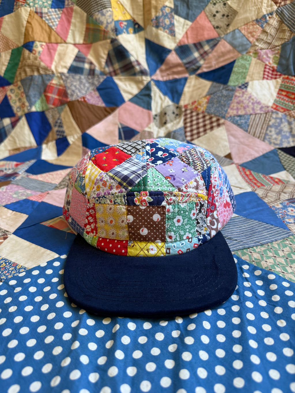 Lower Park x Bravo Charlie | Five Panel Hat | Vintage Quilt