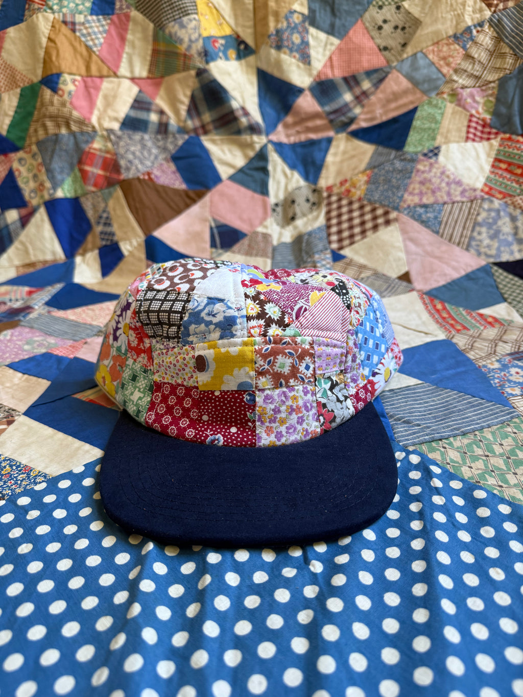 Lower Park x Bravo Charlie | Five Panel Hat | Vintage Quilt