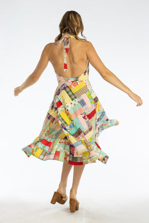 Foxtrot Wrap Dress | 1950s/60s Quilt Top | Medium