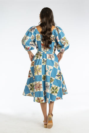 Alpha Dress | 1950s Quilt Top | Medium