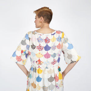 Victor Dress | 1950s Quilt Top | Medium