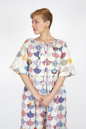 Victor Dress | 1950s Quilt Top | Medium