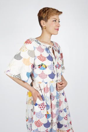 Victor Dress | 1950s Quilt Top | Medium