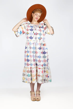 Victor Dress | 1950s Quilt Top | Medium