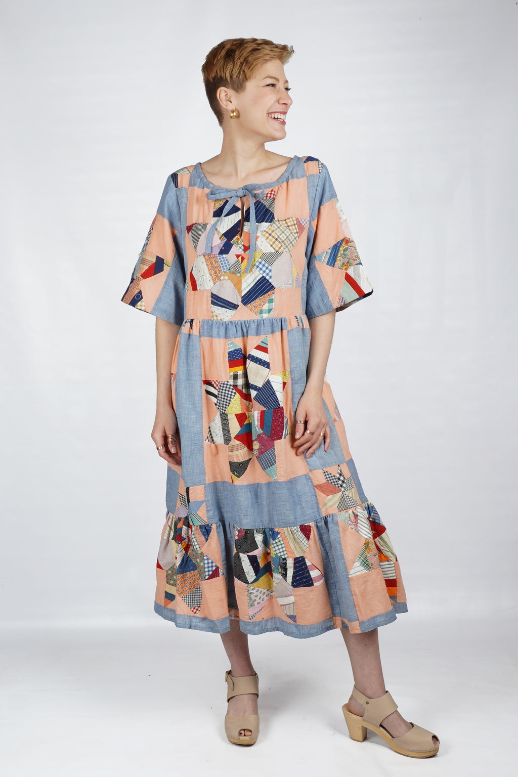 Victor Dress | 1950s Quilt Top | Medium