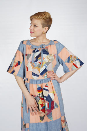 Victor Dress | 1950s Quilt Top | Medium