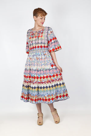 Victor Dress | 1940s/50s Quilt Top | Medium