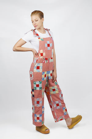 Delta Overall | 1930s/40s Quilt Top | Small/Medium