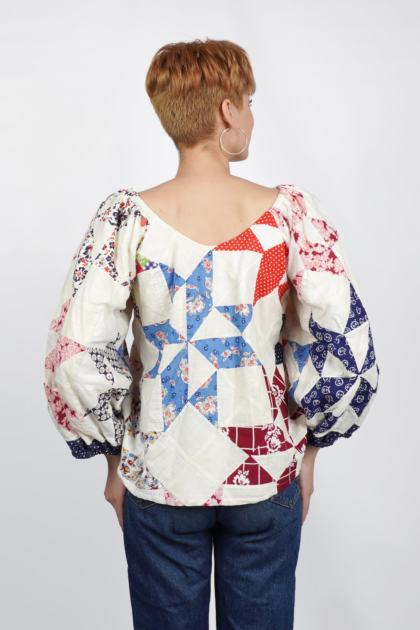 Alpha Blouse | 1940s/50s Quilt Top | Small