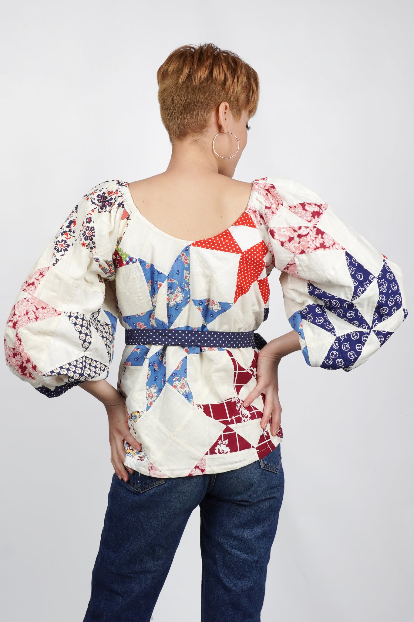 Alpha Blouse | 1940s/50s Quilt Top | Small
