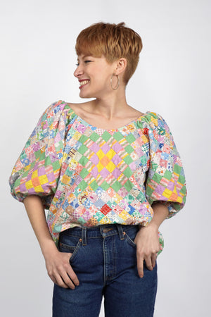 Alpha Blouse | 1930s Quilt Top | Medium