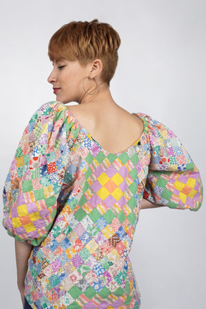 Alpha Blouse | 1930s Quilt Top | Medium