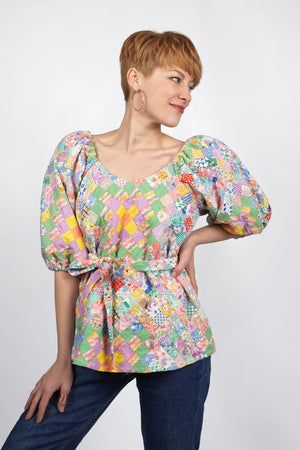 Alpha Blouse | 1930s Quilt Top | Medium