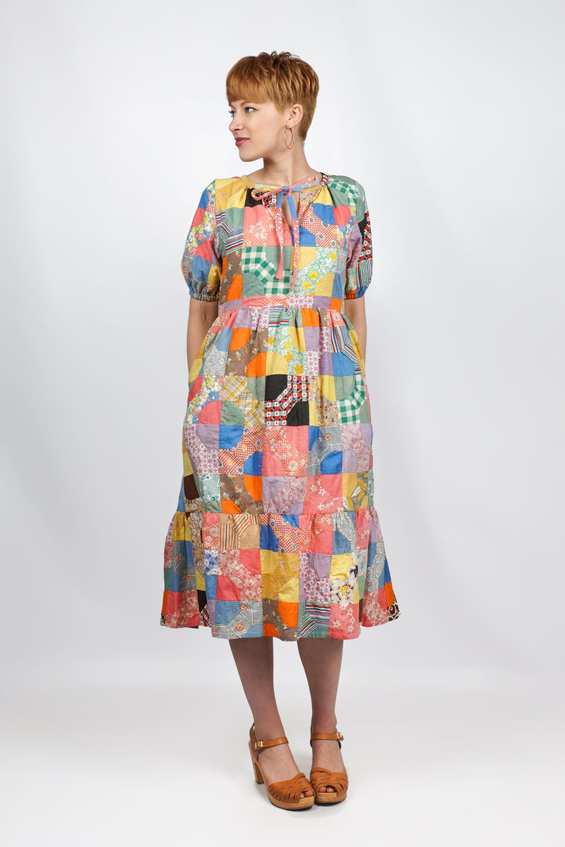 Victor Dress | 1930s Quilt Top | XS – Bravo Charlie