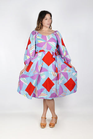 Alpha Dress | 1960s Quilt Top | Large