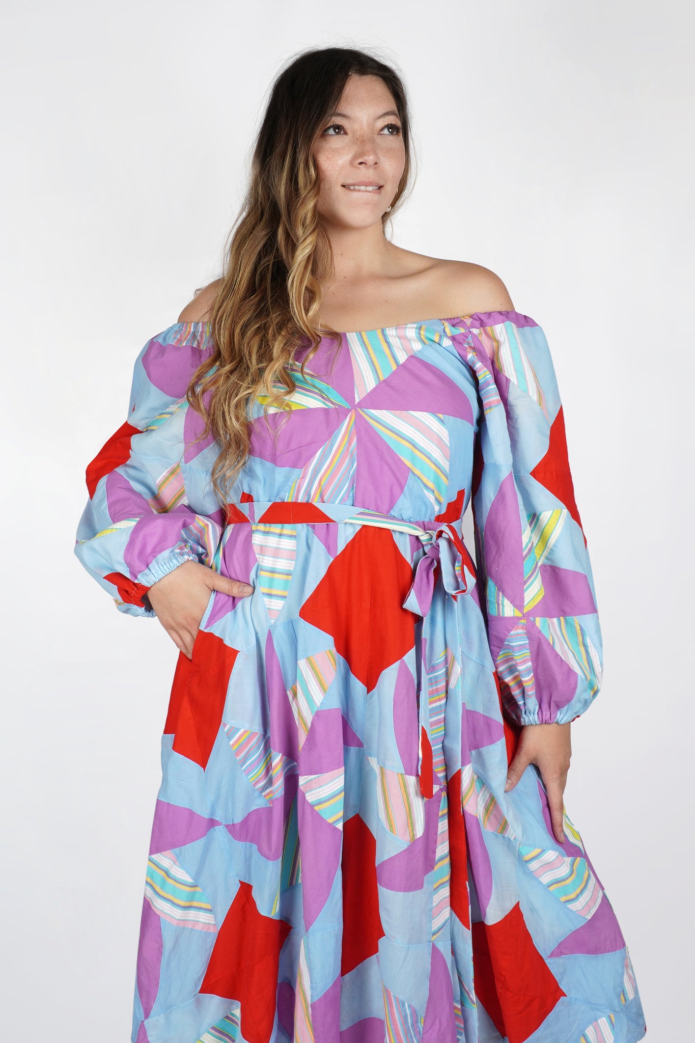 Alpha Dress | 1960s Quilt Top | Large